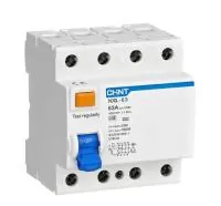 УЗО 4/40А 30мА (NXL-63) 6kA Тип AC 4М CHINT