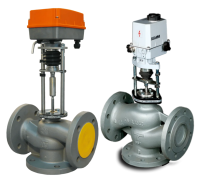 Клапан трехходовой регулирующий DN80