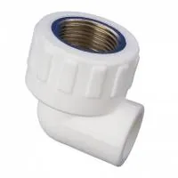 Угольник 90° ПП 20х1/2" ВР белый MeerPlast купить в Минске | Низкая цена.