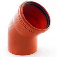 Отвод НПВХ для наружной канализации 110х45° купить в Минске, цена, фото, отзывы, описания