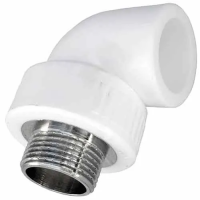 Угольник 90° ПП 25х1/2" HP белый MeerPlast купить в Минске | Низкая цена.