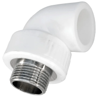 Угольник 90° ПП 25х3/4" HP белый MeerPlast купить в Минске | Низкая цена.