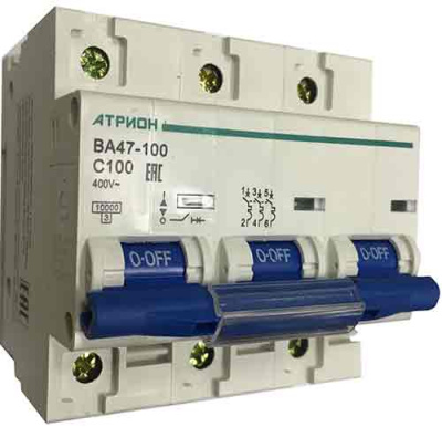 ВА 3/80А тип C (ВА47-100) авт.выкл. 10кА 4.5М АТРИОН купить в Минске