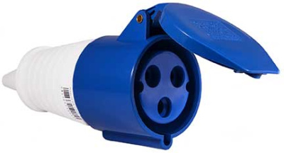 Розетка 243 переносная 2P+РЕ 125А 220V IP67 SHCET купить в Минске | Низкая цена.