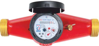 Счетчик воды универсальный ЭКО НОМ СВ ДЛ-40 латунь + КМЧ купить в Минске | Низкая цена.