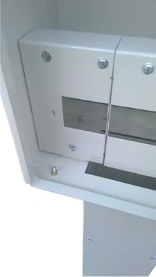 ЩУР антивандальный под 3ф учёт с опорой 1.5 м под бетонирование (500х500) купить в Минске | Низкая цена.
