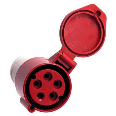 Розетка 224 переносная 3P+PE 32А 380В IP44 SHCET купить в Минске | Низкая цена.