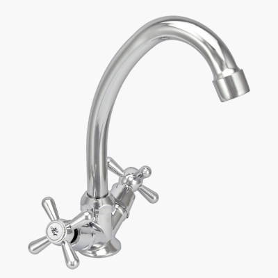 Смеситель двуручный для умывальника настенный Istok life Luxe арт. 0402.437 купить в Минске | Низкая цена.