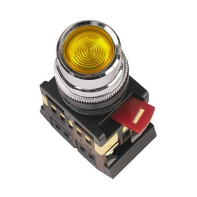 Кнопка (ABLFS-22) желт., подсветка, 1NO+1NC Атрион купить в Минске | Низкая цена.