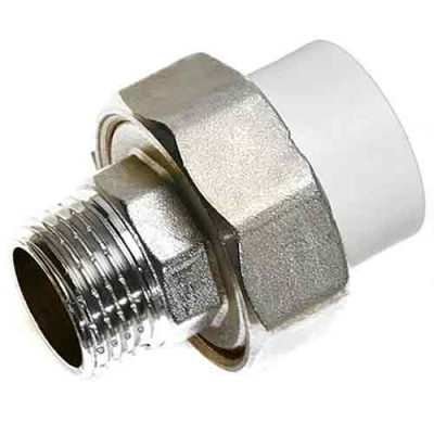  Муфта полипропиленовая разъемная ПП 40х1 1/4" с наружной резьбой MeerPlast купить в Минске | Низкая цена.