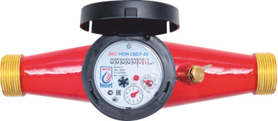 Счетчик воды универсальный ЭКО НОМ СВ ДЛ-25 (латунь) +КМЧ купить в Минске | Низкая цена.