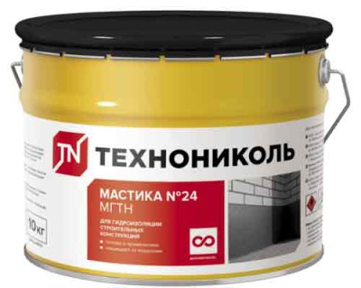 Мастика гидроизоляционная битумная холодная ТЕХНОНИКОЛЬ №24 (МГТН), ведро 10 кг купить в Минске | Низкая цена.