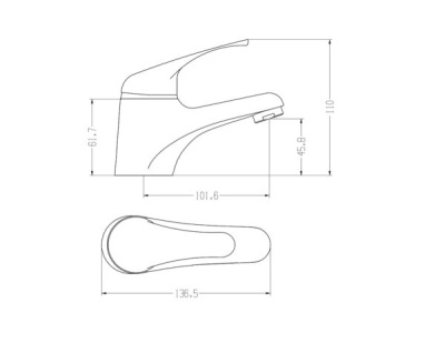 Смеситель для умывальника из Латуни ø40 РМС-Л1-001Ш купить в Минске | Низкая цена.