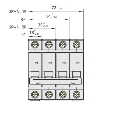 ВА 2/40А тип C (NXB-63) авт. выкл. 6кА 2M CHINT купить в Минске