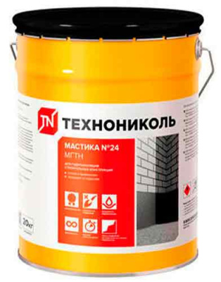 Мастика гидроизоляционная битумная холодная ТЕХНОНИКОЛЬ №24 (МГТН), ведро 20 кг купить в Минске | Низкая цена.